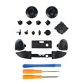 thumbnail image 3 of VONKY 1 Set Full Bumpers Triggers Buttons Black White Replacement Part Button Kit Thumbsticks Compatible with X Accessories Free Size Black, 3 of 5