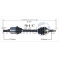 thumbnail image 1 of TrakMotive CV Axle Shaft FD-8117 Premium; OE Replacement, 1 of 4