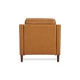 thumbnail image 5 of A&D Home Sedona Camel Faux Leather Modern Accent Chair, Upholstered Contemporary Lounge Armchair, 5 of 8