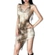 thumbnail image 2 of Vestido con flecos rasgados para mujer, dobladillo asimétrico Y2k Tie Dye, ropa de calle ajustada, 2 of 9