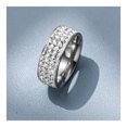 thumbnail image 1 of Anillo de acero inoxidable Diamante Pareja Moda única Hip Hop Ropa Accesorios Hombres Mujeres, 1 of 8