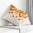 thumbnail image 3 of Fall Pillow Covers 24x24 Inch Decorative Throw Pillow Cover, Gold Red Maple Leaf Thanksgiving Autumn Farmhouse Sofa Pillowcases Accent Cushion Case Home Decor Bedroom Living Room, 3 of 6