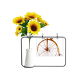 thumbnail image 1 of Antigua bicicleta High Wheeler Bretaña Tarjeta de bendición de jarrón de girasol artificial, 1 of 3