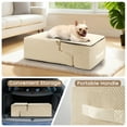 thumbnail image 4 of Dog Stairs for Bed 18.5" H, 4-Step Dog Steps for Small Dogs and Cats, Indoor Non-slip Balanced Pet Stairs are suitable for Puppy, Beige, 4 of 7