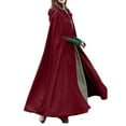 thumbnail image 6 of ZANZEA Women Full Sleeve Hoodies Cloak Cape Party Long Coat, 6 of 12
