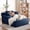 Blue, variant on Vanress 66" Chaise Lounge Chair Indoor, Oversized Corduroy Upholstered Boneless Sofa, Deep Seat Reading Chairs Sleeper Couch, Cloud Sofas Couches for Living Room Bedroom, No Assembly, White