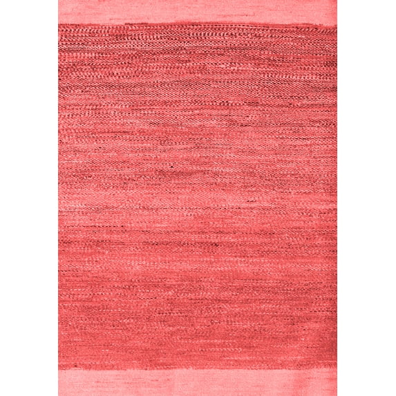 Ahgly Company Indoor Rectangle Abstract Red Modern Area Rugs, 5' x 8'