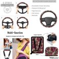 thumbnail image 4 of KUIFORTI Red Camo Car Seat Covers Full Set Easy Installation Set of 15 Front Rear Seat Covers Steering Wheel Cover Car Seat Belt Cover Durable Elastic Fabrics Fits for Cars Truck SUV, 4 of 6