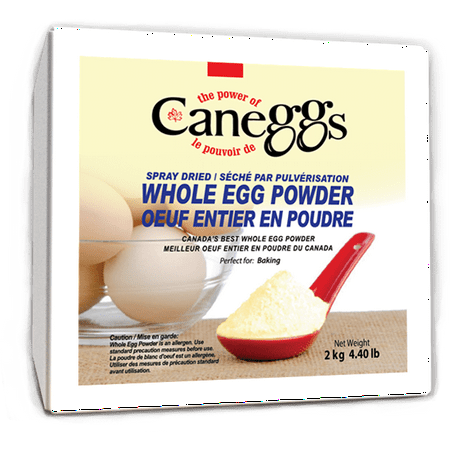 CanEggs Whole Egg Powder 2Kg ( 4.4 Lb), Spraydried Whole Eggs