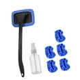 thumbnail image 1 of Herramienta de limpieza del parabrisas del automóvil, con 5 almohadillas de microfibra, profesional, multifuncional, práctico fácil de usar, limpiador Azul, 1 of 8