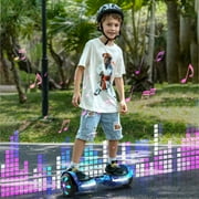 SIMATE Hoverboard for Kids Ages 6+,8.5mph & 8.5 Miles,300W, Self Balancing Scooter ,Bluetooth Speakers and LED Light