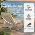 thumbnail image 2 of EVERITE Powder Coated Steel Outdoor Chair,Removable Cushions for Patio & Backyard,Light Gray, 2 of 9