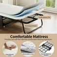 thumbnail image 7 of Folding Bed with Mattress - 75x38 Twin Size Frame - Portable Rollaway Guest Bed with 5-inch Memory Foam Mattress - Space-Saving Foldable Design for Easy Storage (75"×38"), 7 of 7