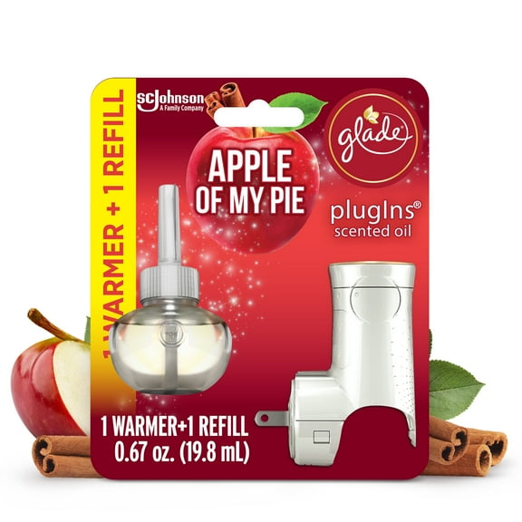Glade Plug In Refills, Starter Kit, Electric Scented Oil, Apple Of My Pie