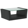 thumbnail image 5 of vidaXL 16 Piece Garden Lounge Set with Cushions Poly Rattan Black, 5 of 5