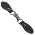 thumbnail image 1 of AMLESO 1 Pair Black Leather Toggle Buttons Metal Hook Duffle Coat Fastener, 1 of 6