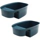 thumbnail image 1 of Cesta de chef de filtro colgante multifuncional - Filtro de fregadero de cocina Contenedores de fregadero Rejilla de verduras (azul, juego de 2), 21 * 13.5 * 7.5 TUNC Sencillez, 1 of 5