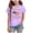Purple, variant on Girls 4th Of July Shirt American Flag Shirts for Girls 4th of July Patriotic Tshirts Cotton Short Sleeve Tees Purple Size,3-4 Years