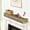 Natural Brown, variant on Fireplace Mantel Handcrafted Wall-Mounted Floating Mantel Shelf Decoration Wood