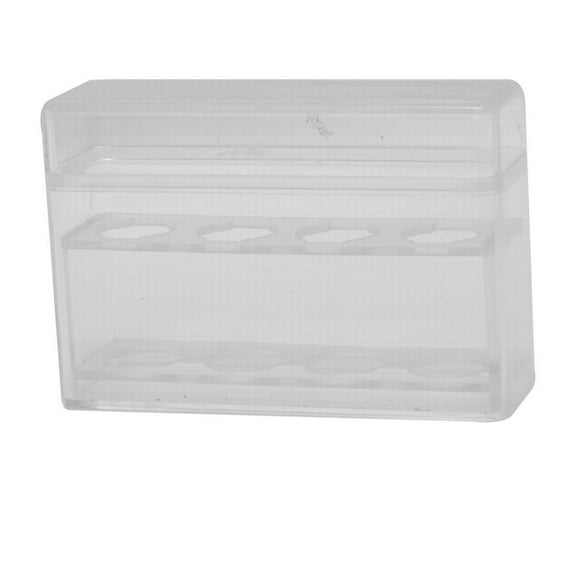 Plastic box and cover for Digi-Flex Multi finger buttons, holds 4 pieces, 1 row of 4