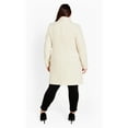 thumbnail image 2 of Avenue Women's Plus Size Estelle Double Button Collared Coat, 2 of 2