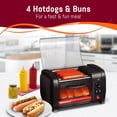 thumbnail image 2 of Horno Tostador Elite Gourmet Negro con Temporizador y Rodillos de Acero Inoxidable para Perros Calie, 2 of 6