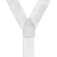 thumbnail image 3 of Suspender Store Mens French Satin Button Suspenders - 1.5 Inch Wide White 54" for 6'1" to 6'5" tall, 3 of 4