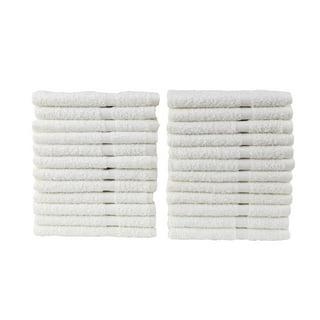 1 Dz. BleachSafe Washcloths - Bleach & Peroxide Safe White