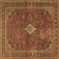 thumbnail image 1 of Ahgly Company Indoor Square Persian Brown Traditional Area Rugs, 7' Square, 1 of 4