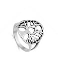 thumbnail image 4 of Women's Tree of Life Ring .925 Sterling Silver Band Jewelry Female Male Unisex Size 6, 4 of 4