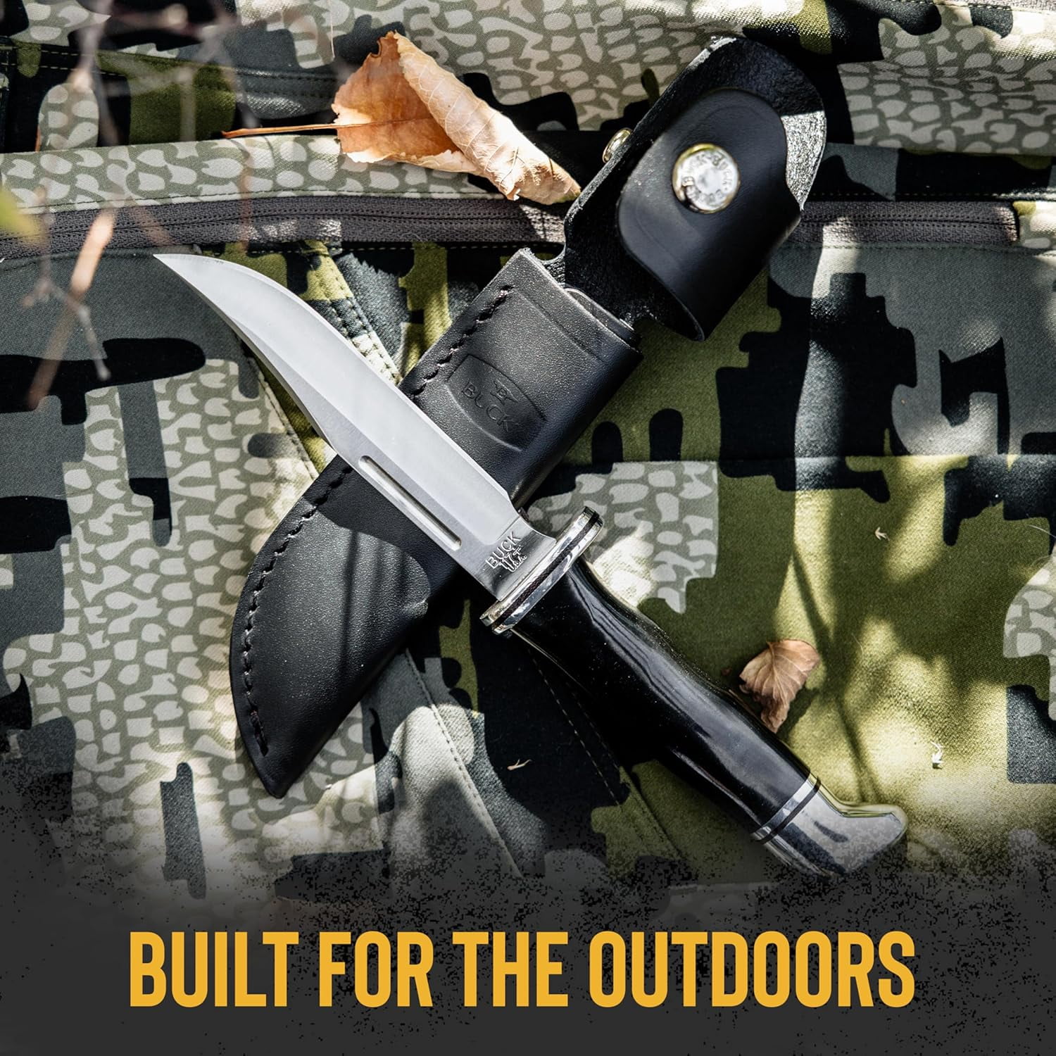 Buck Knives 117 Brahma Hunting Knife, 4-1/2" Fixed Blade, Phenolic Handle, 4.9 oz