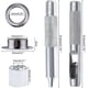 thumbnail image 2 of 100 Uds. Juegos de ojales Kit de ojales de 14mm herramientas para ojales Kit de ojales con ojales de metal con herramientas para ojales para reparación de tiendas de lona de lona plateadas, 2 of 5