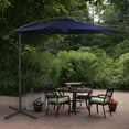 thumbnail image 2 of Northlight 10' Octagon Outdoor Patio Off-Set Umbrella with Hand Crank - Blue, 2 of 6