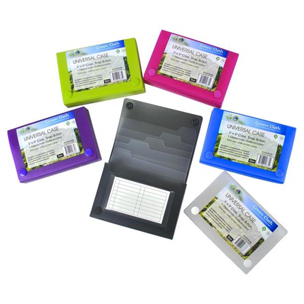 Filexec Products AE20730 3 x 5 in. Green Oath Bio Index Card Case
