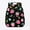 Cartoon Strawberry and Bee, variant on Ombre Mermaid Scale Pattern Preschool Backpack Polyester 2 Front Pockets with Handle Preschool Toddler Backpack for Girls