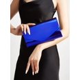 thumbnail image 2 of REMANLAN Women's Holographic Patent Envelope Evening Clutch Purse, Royal Blue, 2 of 8