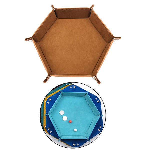 Bandeja de dados CUTICAT Conjunto Bandejas Hexagonas rodante PU Marrón Tipo A