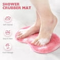 thumbnail image 2 of Silicone Shower Foot Scrubber Mat,2025 Upgraded Shower Foot & Back Scrubber Massage Pad,Suction Cups Bath Wash Pad For Women Men, 2 of 7