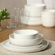 thumbnail image 2 of Juego de vajilla Gibson Home Oslo de porcelana, 16 piezas, blanco, 2 of 7