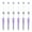 Purple, variant on 6x Beadable Ballpoint Pen Bead Pen Smooth Writing Pen Blank Pen Signature Pen 1.0mm Stationery Pen Bead Rollerball Pen