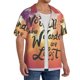 thumbnail image 2 of Balery Not All Who Wander Are Lost Camisa Casual de Manga Corta con Botones para Hombre, Texturizada, Estilo Cubano, para Playa, Verano-4X-Large, 2 of 5