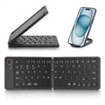 thumbnail image 1 of Mini Teclado Inalámbrico Bluetooth Plegable (Sincroniza Hasta 3 Dispositivos), Teclado Plegable Portátil para Android , Negro, 1 of 5