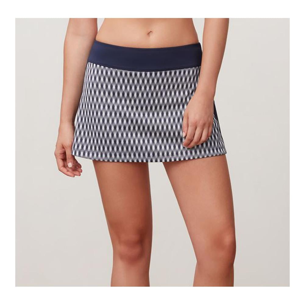 Women`s Argyle Team 13.5 Inch Tennis Skort Navy Print Women`s Argyle Team 13.5 Inch Tennis Skort Navy Print