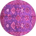 thumbnail image 1 of Ahgly Company Indoor Round Oriental Pink Traditional Area Rugs, 6' Round, 1 of 4