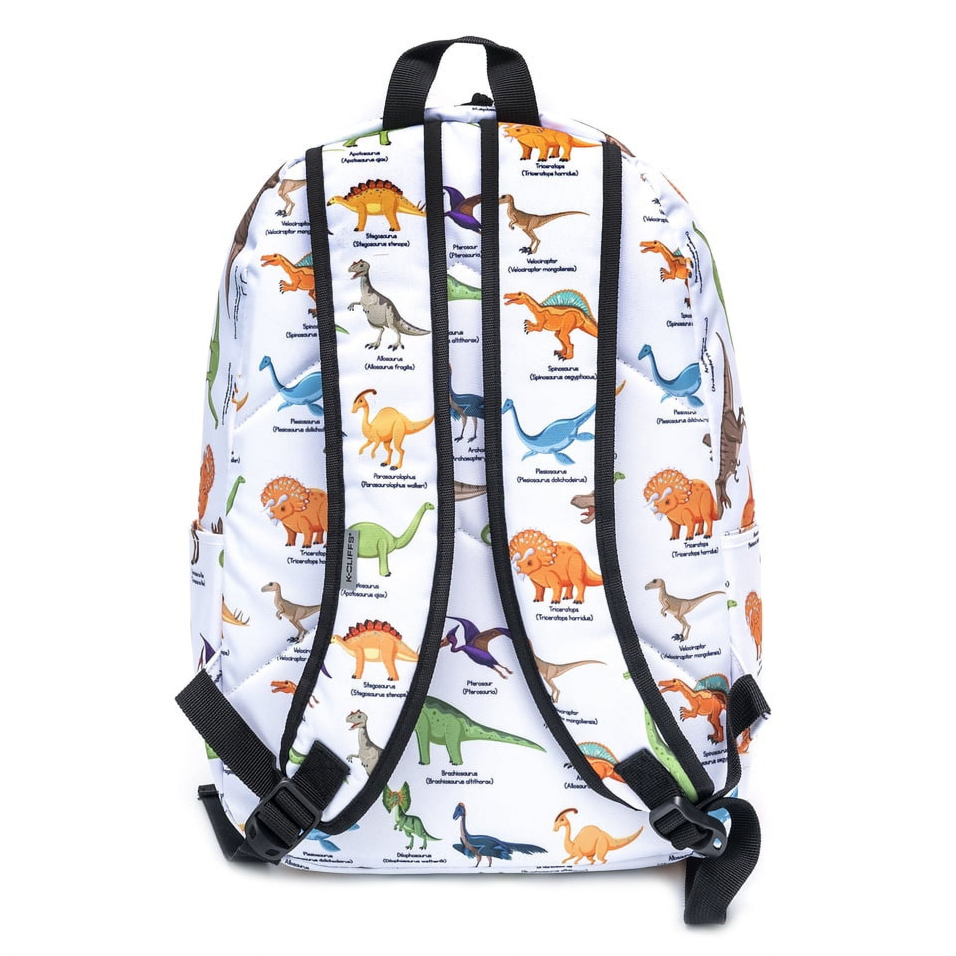 K-Cliffs Unisex Printed Dinosaur School Backpack Simple Bookbag Travel Daypack for laptop & Tablet