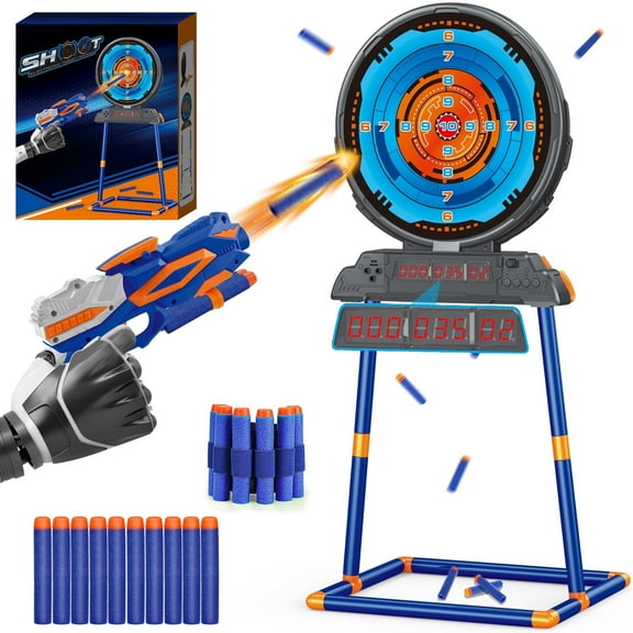 Hot Bee Digital Target Game for Boys, Shooting Practice for Nerf, Kids Target Shooting Games Toys for Boys Girls 5-12 Years Old