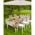 thumbnail image 4 of nqOlkjepod Sunflower Outdoor Tablecloth with Umbrella Hole & Zipper, Botanical Summer Farmhouse Country Texas Star Rectangle Table Cover 54x80 Inch, Dining Waterproof Table Cloth Protector for Patio, 4 of 7