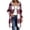 Purple, variant on Women's Hooded Plaid Jackets,Zip Up Mid-Length Shacket,Casual Open Front Coat,Trendy Outfits