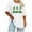 White, variant on St. Patricks Day Oversize Shirt for Womens Loose Fit Cute Gnomes T-Shirt Shamrock Printed Shirts Short Sleeve Graphic Tees Tops
