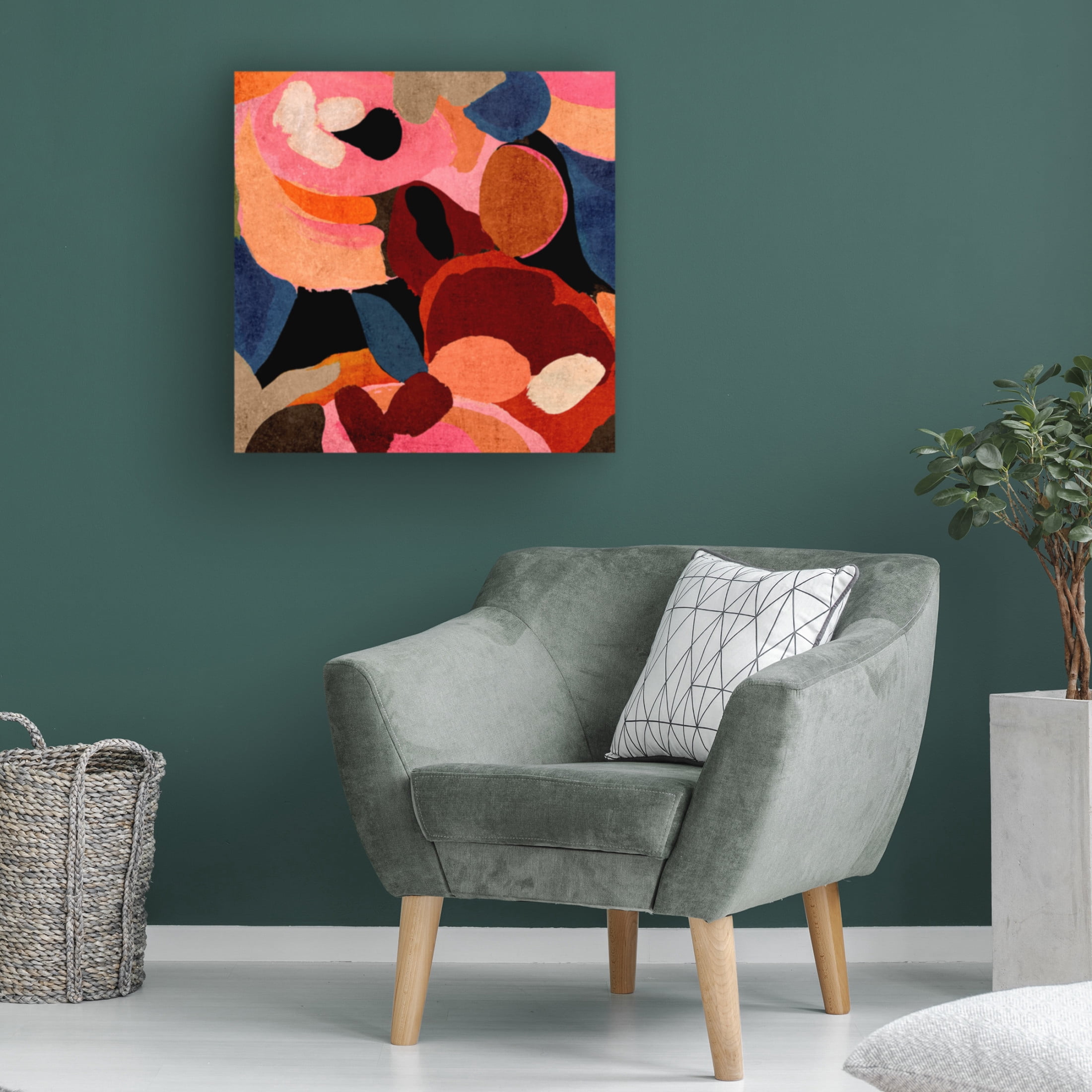 Trademark Fine Art June Erica Vess Saturated Tropics II Canvas Wall Art